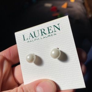 Ralph Lauren pearl earrings